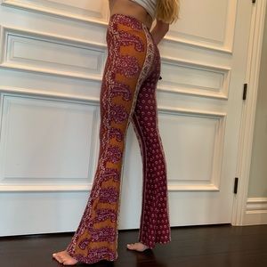 Bellbottom flowy paisley tribal hippy pants